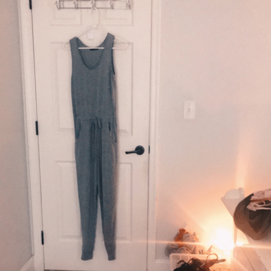 Gray Basic Jumpsuit